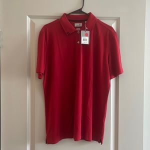 Women’s Red Ashworth Collared Shirt NWT